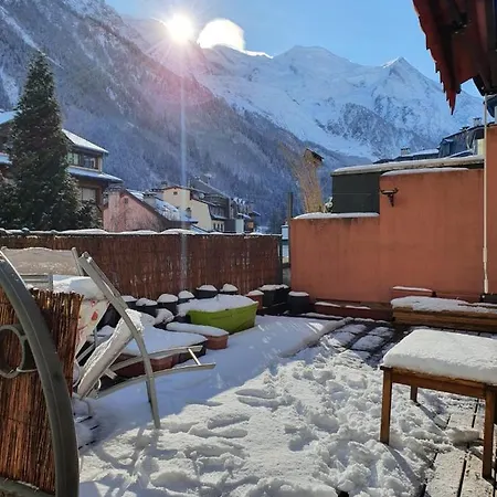Hyper Centre . Terrasse Vue Mont Blanc . Parking * Σαμονί