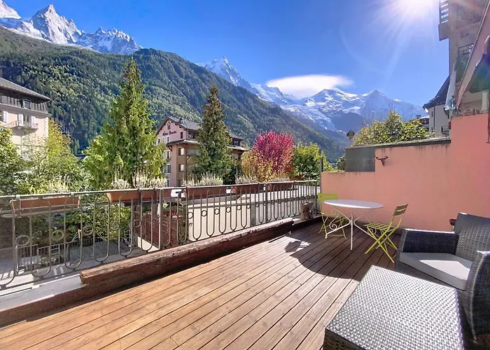 Hyper Centre . Terrasse Vue Mont Blanc . Parking شقة شامونكس